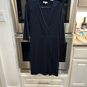 Hobbs London Navy Long Sleeve Dress size 6 GUC